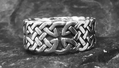 Celtic Iron Cross Knotwork Ring