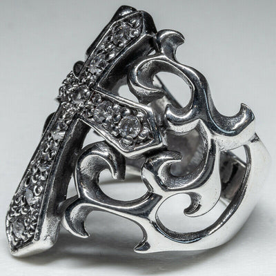 Gothic Cross 925 silver Ring