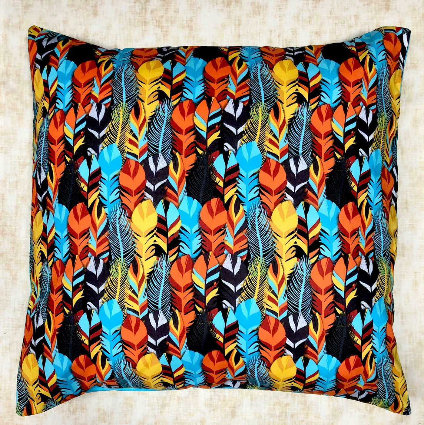 Feather Navajo Inca Inspired Cushion Cover Decorative Case fits 18" x 18" Cotton