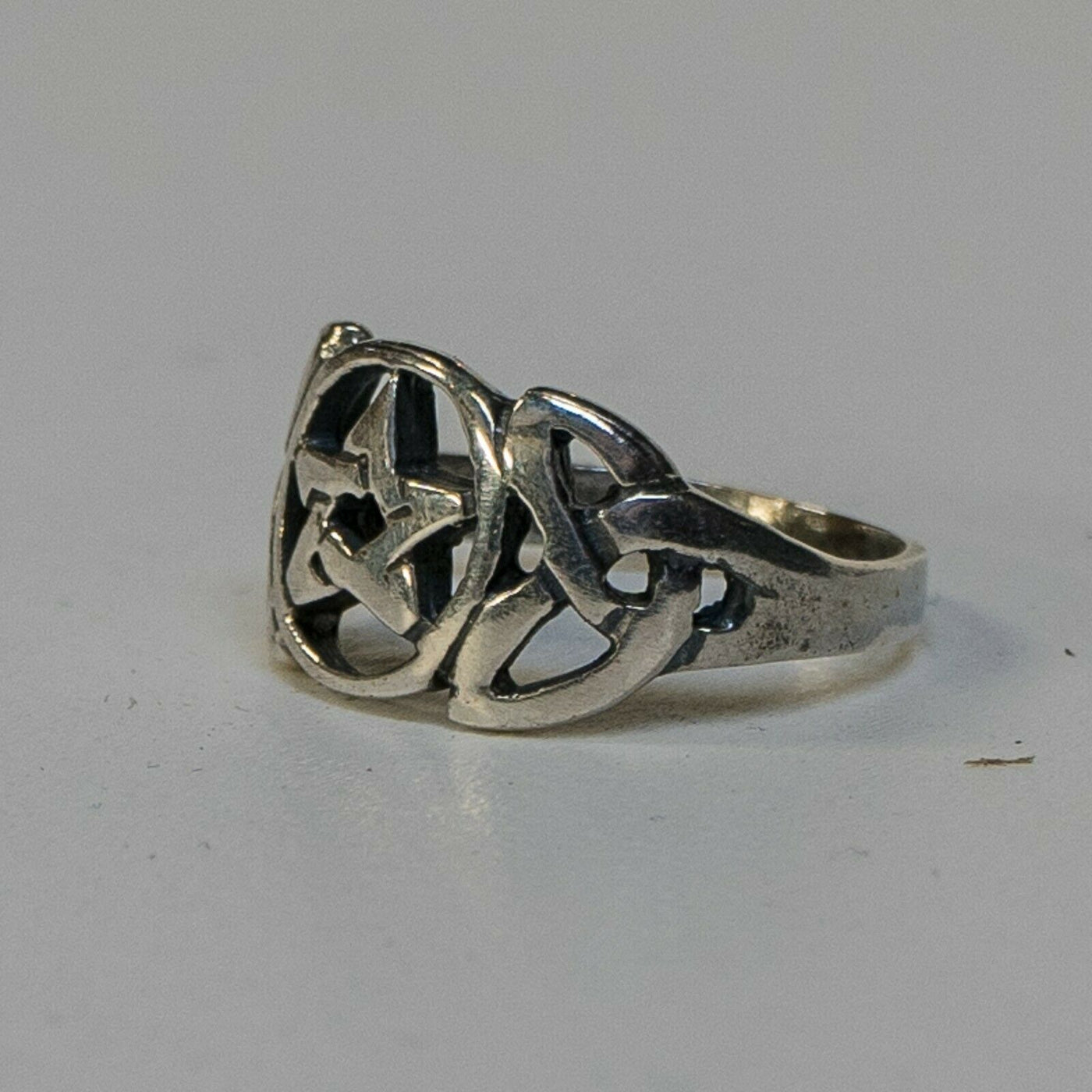 Pentagram Celtic Knotwork Ring 925 Sterling Silver