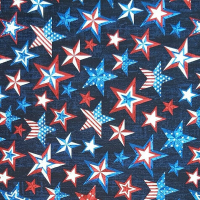 USA American Stars & Stripes - Timeless Treasures - 100% Cotton Fabric
