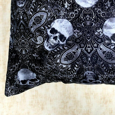 Filigree Skull Gothic Cushion Cover Decorative Trendy Case fits 18" x 18"