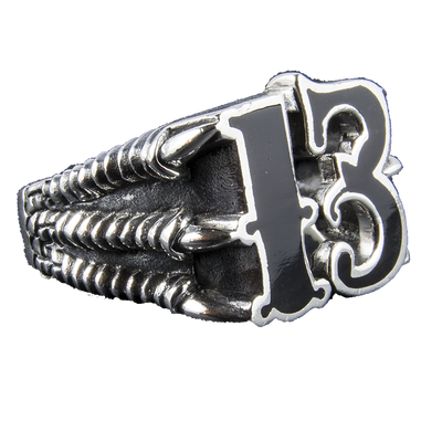 Lucky 13 Dragon Claw Ring .925 Silver Game Thrones Biker Heavy Metal M-Z Sizes