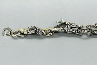 Chinese Dragon Link Bracelet -  .925 sterling silver