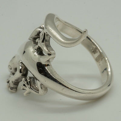 Gecko 925 sterling silver ring