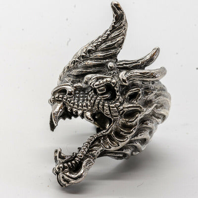 Dragon Head Game of Thrones Ring 925 silver Metal Biker Gothic M-Z