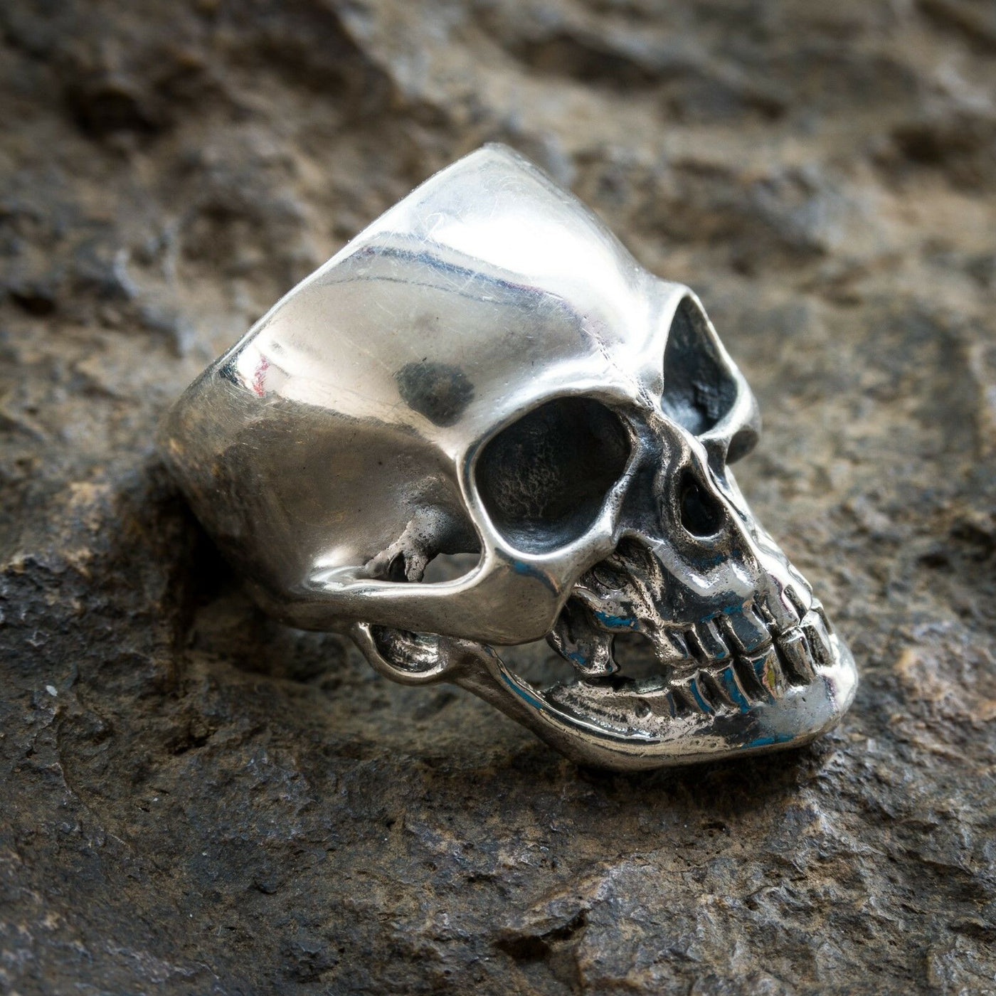 Skull Ring 925 sterling silver Metal Biker Gothic Punk Rock feeanddave