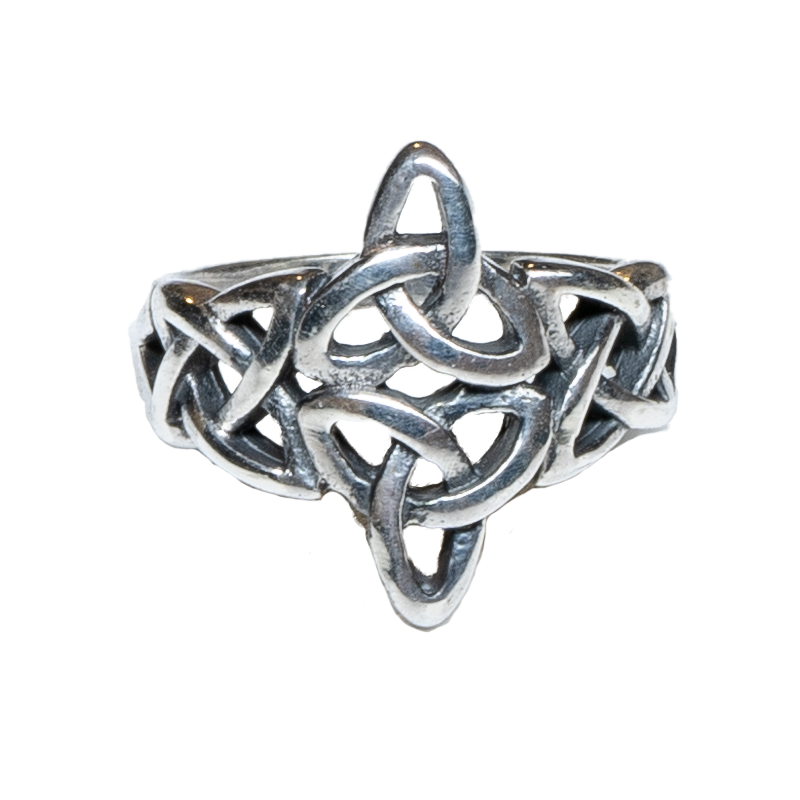 Celtic Knotwork Triskele Ring - .925 sterling silver