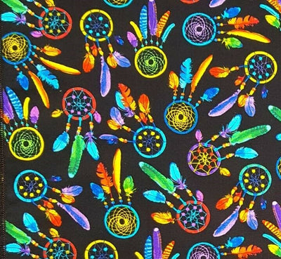 Dream Catcher Feather - Timeless Treasures - 100% Cotton Fabric