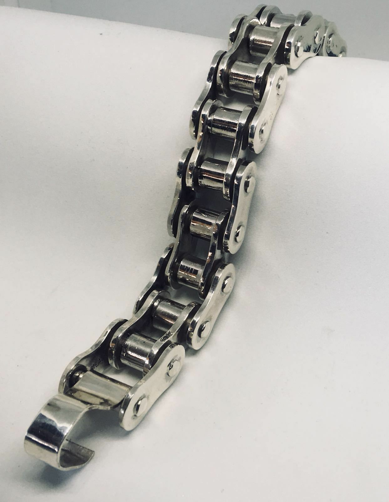 Bike Chain Bracelet - .925 sterling silver