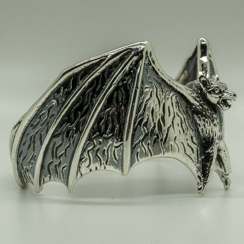 Bat Bangle - Large - .925 sterling silver