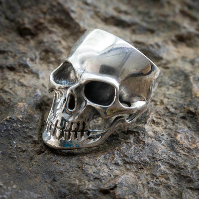 Skull Ring 925 sterling silver Metal Biker Gothic Punk Rock feeanddave