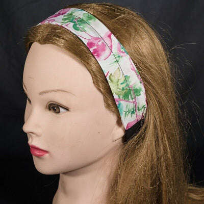 Pretty Flamingo 100% cotton Elasticated Headband Chemo Wear Hair Tie