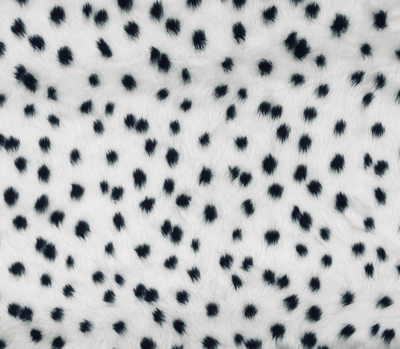 Dalmatian Print Faux Fur Fabric 150cm wide (60")