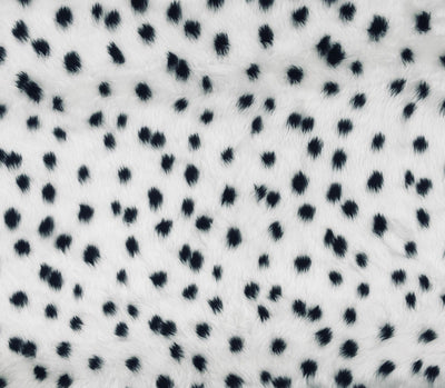 Dalmatian Print Faux Fur Fabric 150cm wide (60")