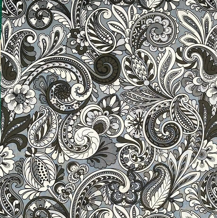 Paisley Baroque Designer Bandana Indian Music Gothic Biker Chemo Bandanna