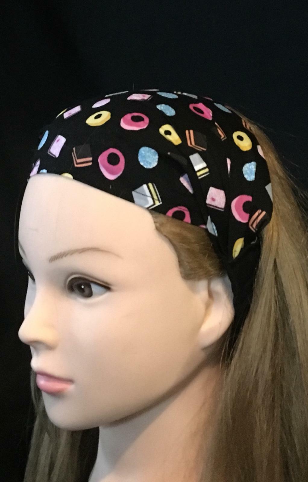 Liquorice All Sorts Head Hair Band Bandana Biker Ladies Fashion feeanddave