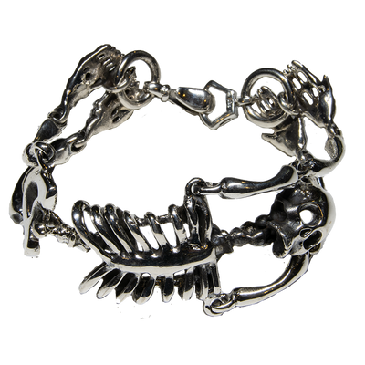Chunky Skeleton bracelet - .925 Sterling Silver