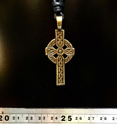 Celtic Cross Pendant  - Pewter or Bronze