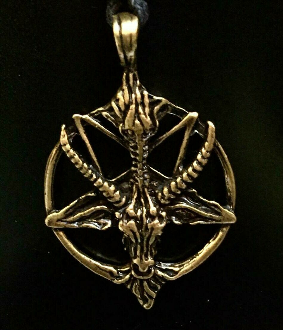 Baphomet Pentagram Bronzed Pendant