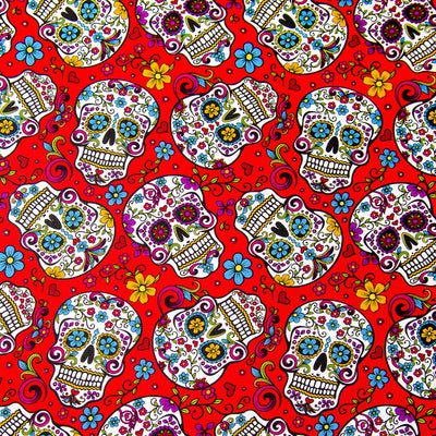 Folkloric Mexican sugar Candy skulls Bandana Chemo Biker Muertos dog feeanddave