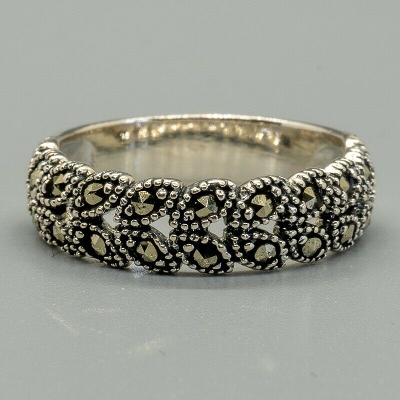 Leaf Marcasite Style Ring