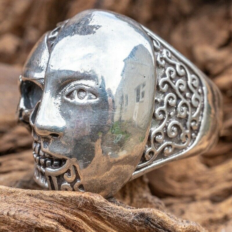 Android Robot Skull Ring - .925 sterling silver