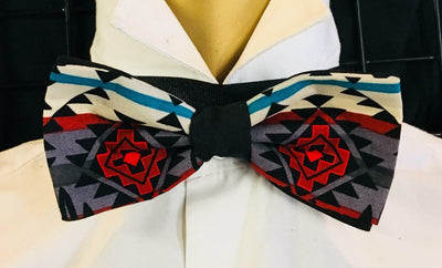 Navajo Influenced Dreamcatcher Bowtie Dickie Hair Bow Prom Pre-Tied Suit