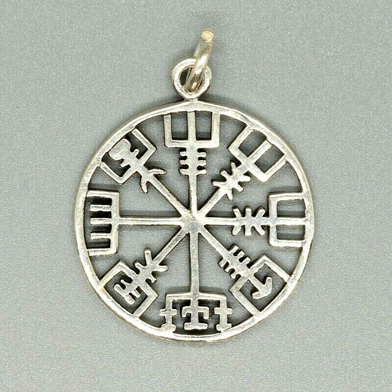 Nordic Compass .925 sterling silver Pendant