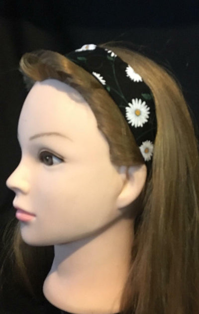 Daisy Flower Headband - Timeless Treasures - 100% Cotton