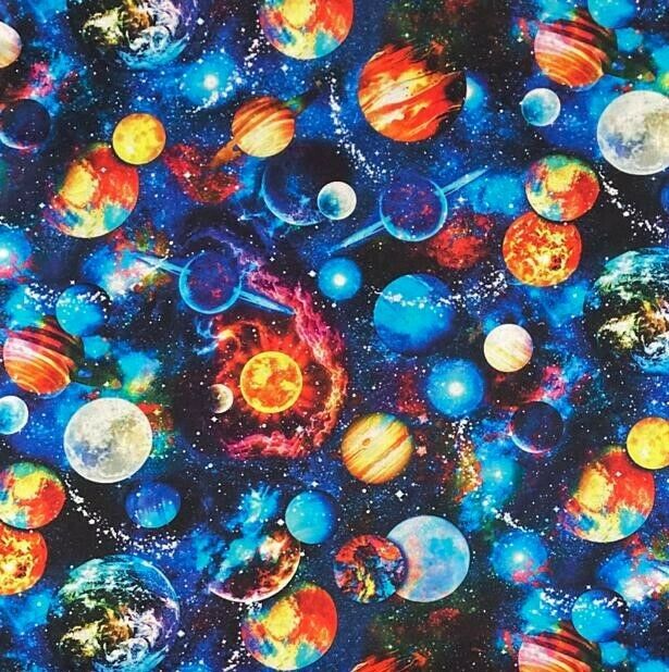 Galaxy Planets Stars Space Bandana Headscarf Biker Chemo Headwear Bandanna