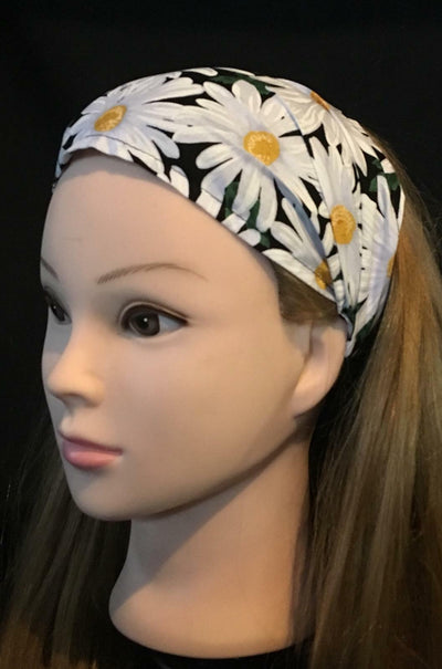 Daisy Flower Florist Headband - Timeless Treasures - 100% Cotton