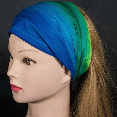 Rainbow Peace Elasticated Headband Chemo Wear Hair Tie Bandana