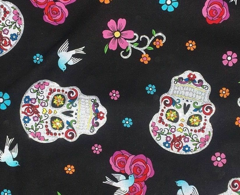 Day of the Dead Sugar/Candy Skulls Muertos Bow Tie Hair Bow Prom Bowtie Dickie