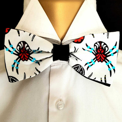 Spider Widow Tarantula Bow Tie Hair Bow Prom Bowtie Dickie Costume Wedding