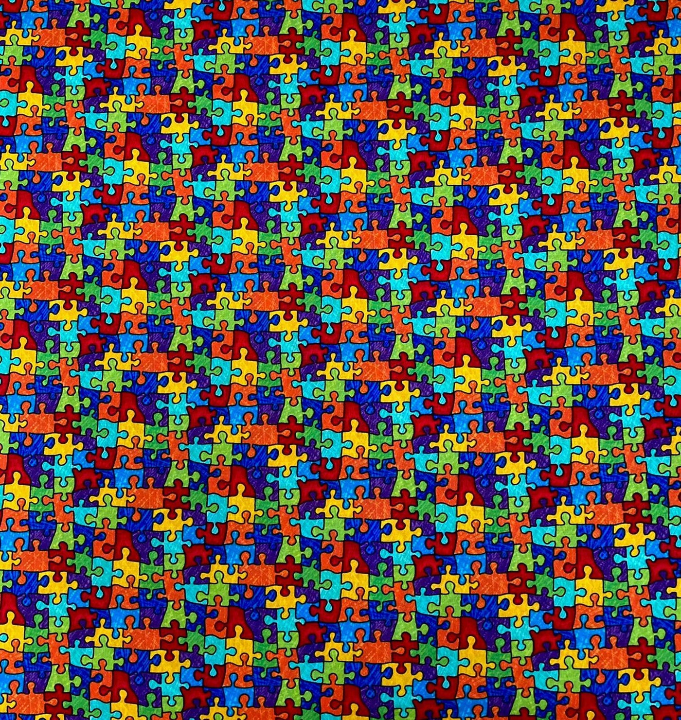 Rainbow Jigsaw Piece Bandana