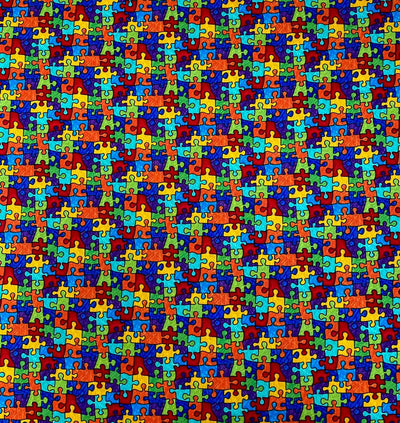 Rainbow Jigsaw Piece Bandana