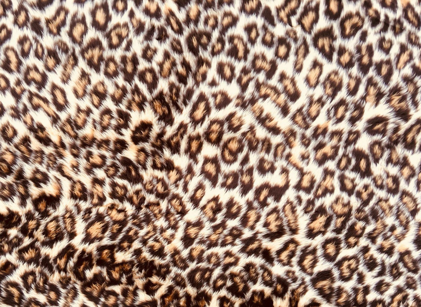 Leopard Faux Fur Fabric 152cm wide (60") sold by 1/2 & 1 meter