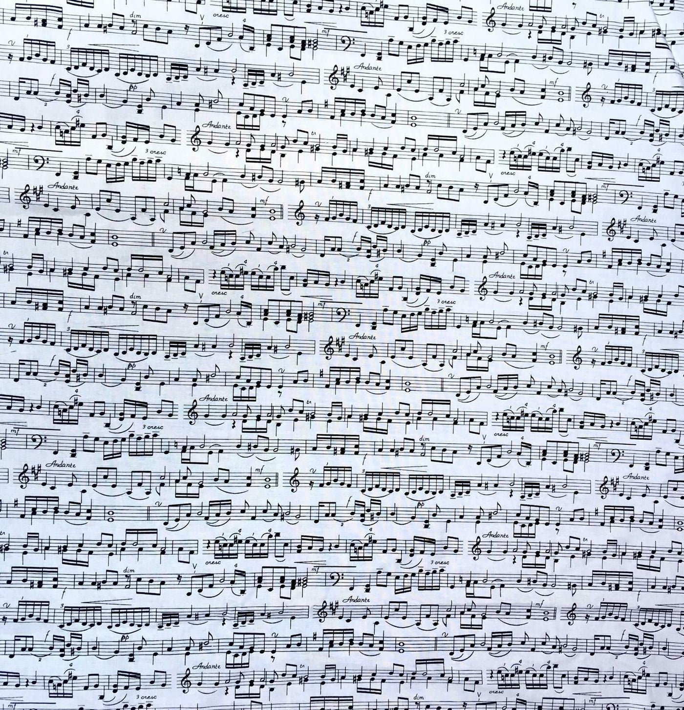 Sheet Music - Timeless Treasures - 100% Cotton Fabric
