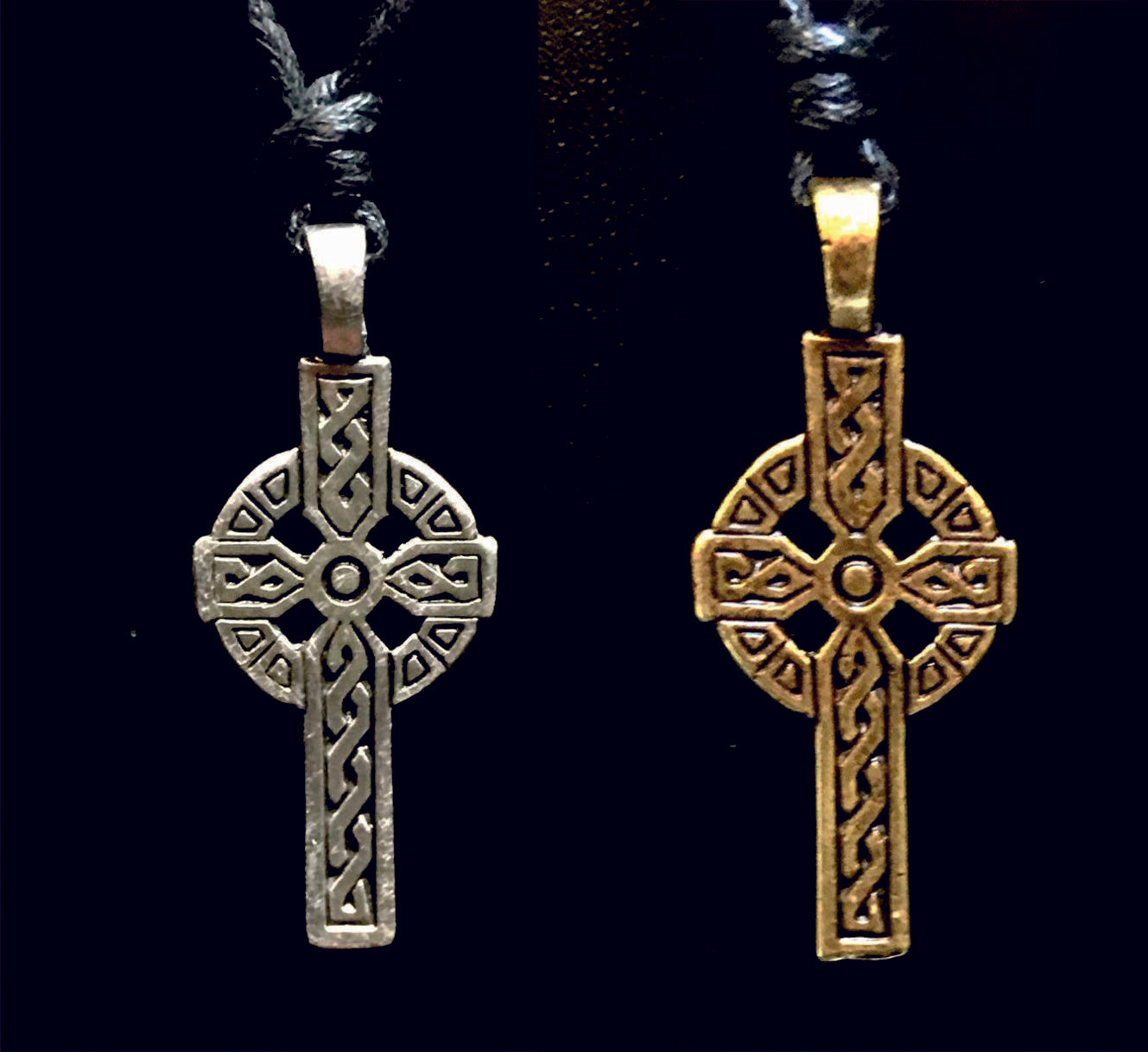 Celtic Cross Pendant  - Pewter or Bronze