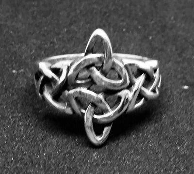 Celtic Knotwork Triskele Ring - .925 sterling silver