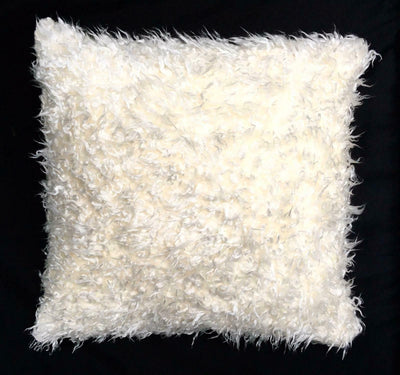 Curly Lamb Faux Fur Fluffy Cushion Cover Case fits 18 x 18 100% Cotton