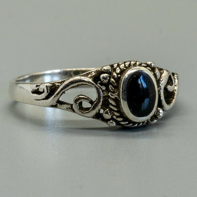Gemstone Ring - Black Onyx - .925 sterling silver