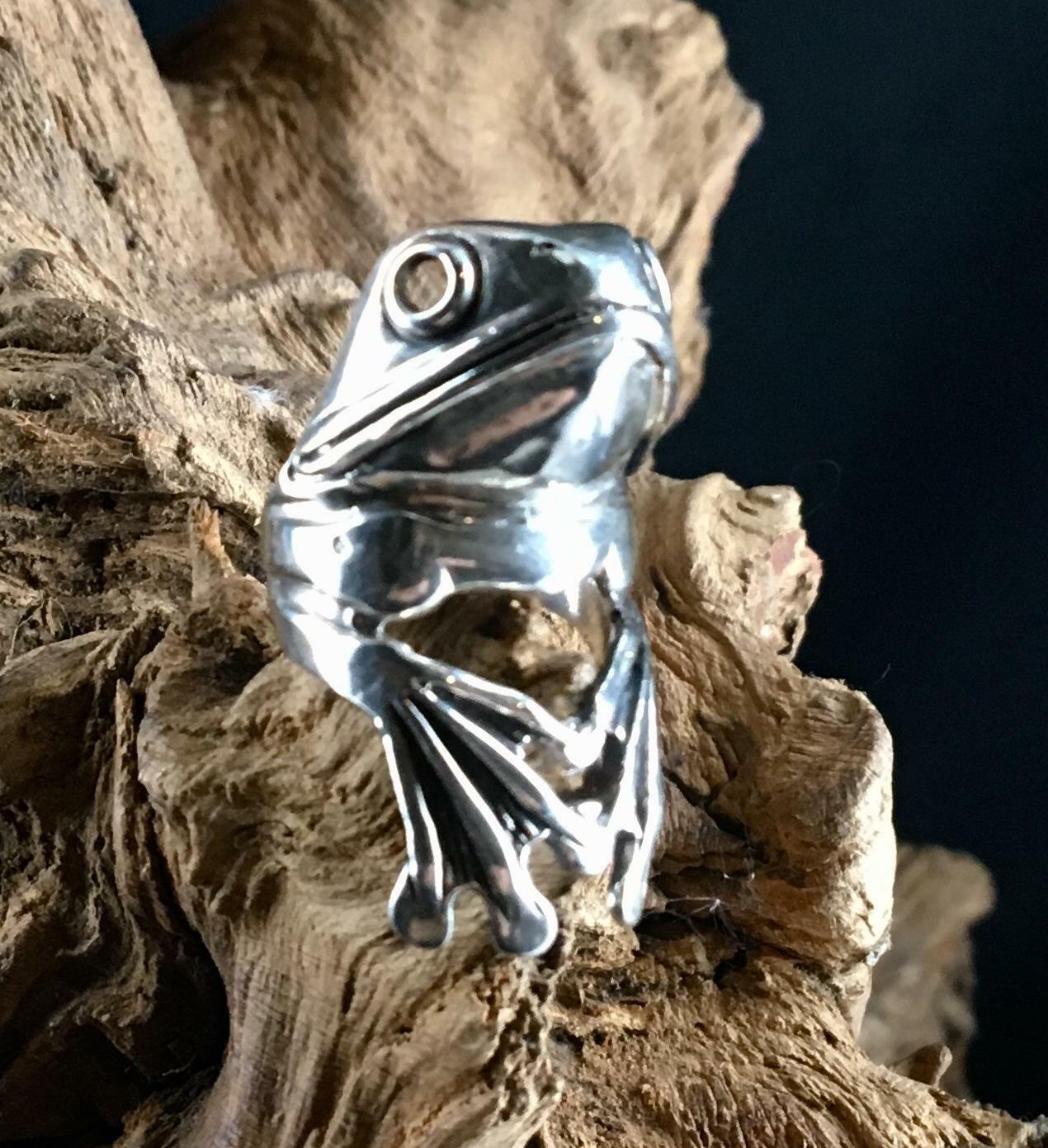 Frog Prince Ring .925 sterling silver
