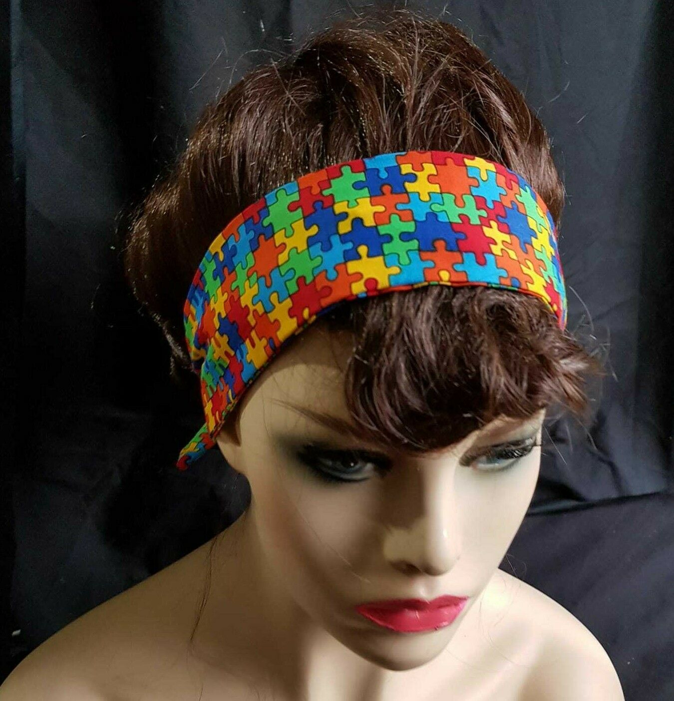 Rainbow Jigsaw Wired Headband
