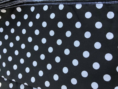 Black Polka Dot Pre-Tied Bow Tie - Timeless Treasures - 100% Cotton Fabric