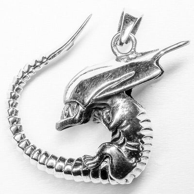 Alien Creature Pendant - small - .925 sterling silver