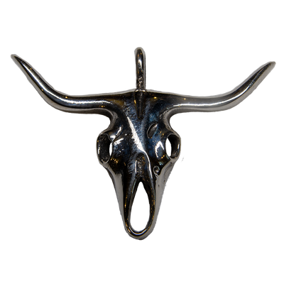 Longhorn Bull Pendant - .925 sterling silver