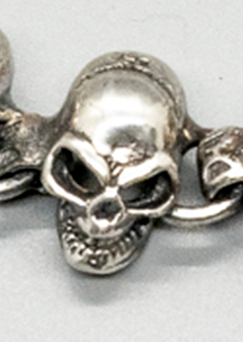 3D Skull Bracelet - .925 sterling silver