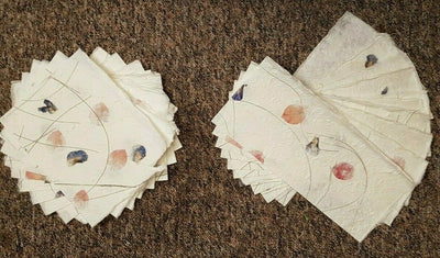 Handmade Mulberry Paper 10 sheets art craft decoupage bougainvillea flower petal
